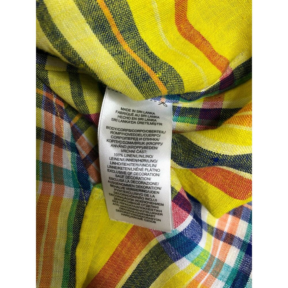 Lauren Ralph Lauren Women's shirt long sleeve 201786821001 Yellow Size PM - Picture 4 of 12